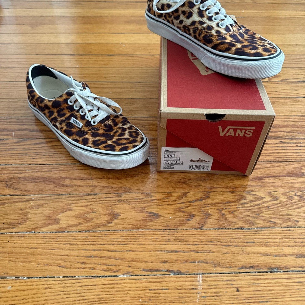 Vans Leopard Print Sneakers